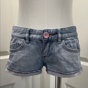 Roxy Low Rise Denim Shorts | Light Wash | Y2K Style